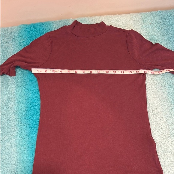 🔥Madewell Rich Burgundy Ribbed Top🔥 - Picture 2 of 6